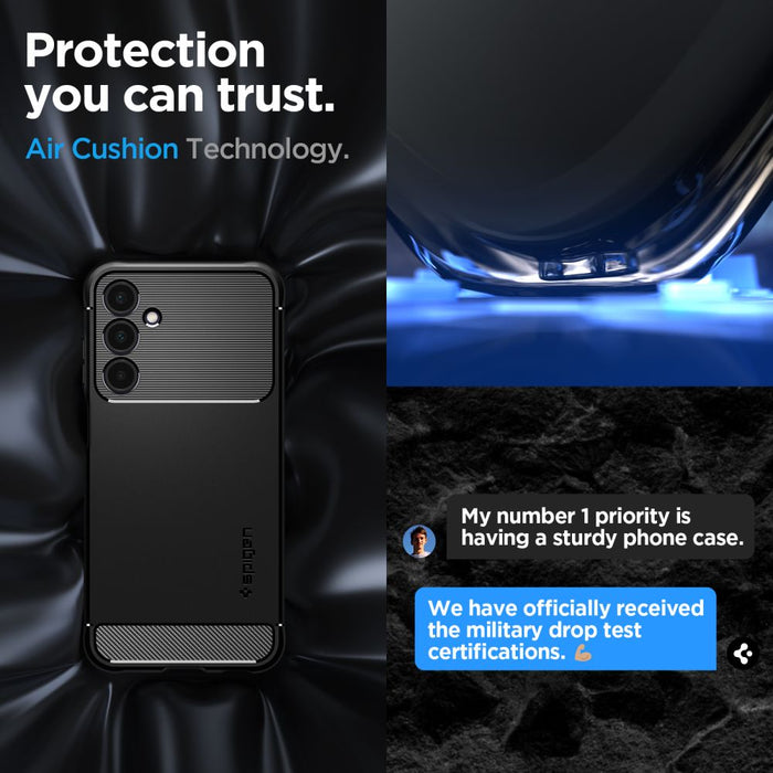 Spigen Rugged Armor Case for Samsung Galaxy A25 5G - Matte Black
