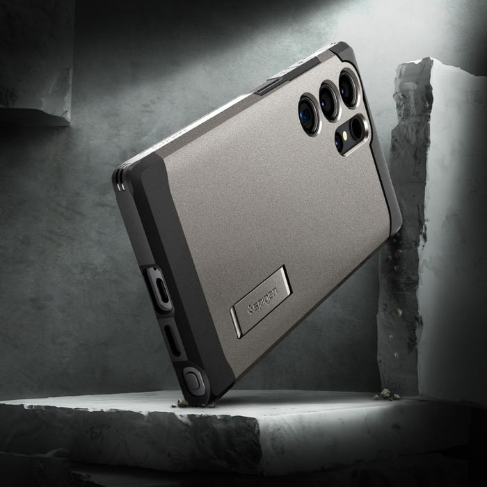 Spigen Tough Armor Case for Samsung Galaxy S24 Ultra - Metallic Gray