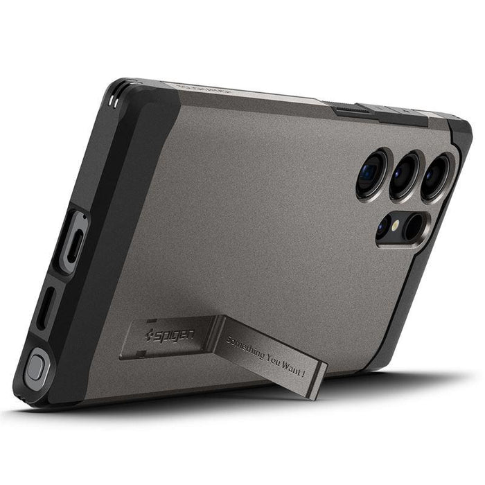 Spigen Tough Armor Case for Samsung Galaxy S24 Ultra - Metallic Gray