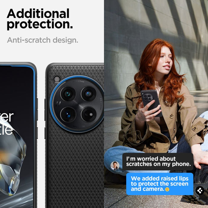 Spigen Liquid Air case for OnePlus 12 - black