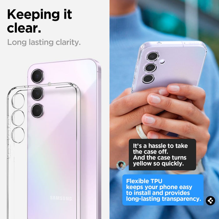 Spigen Liquid Crystal Case for Samsung Galaxy A55 5G - Transparent