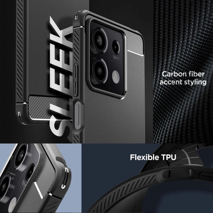Spigen Rugged Armor case for Xiaomi Redmi Note 13 5G - matte black