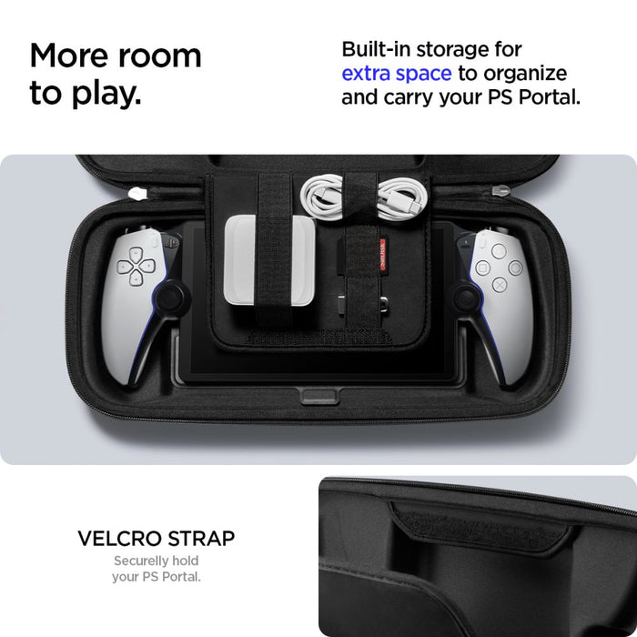 Spigen Rugged Armor Pro Case for Sony Playstation Portal - Black