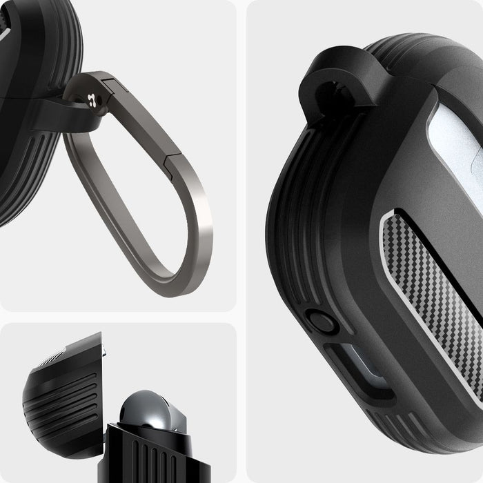 Spigen Rugged Armor Samsung Galaxy Buds 3 / 3 Pro Case - Black