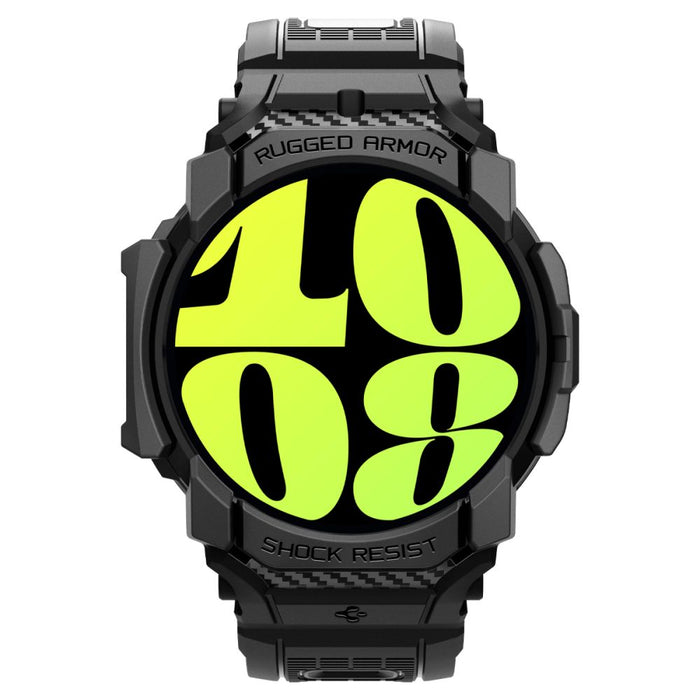 Spigen Rugged Armor Pro Case with Strap for Samsung Galaxy Watch 7 (40mm) - Black