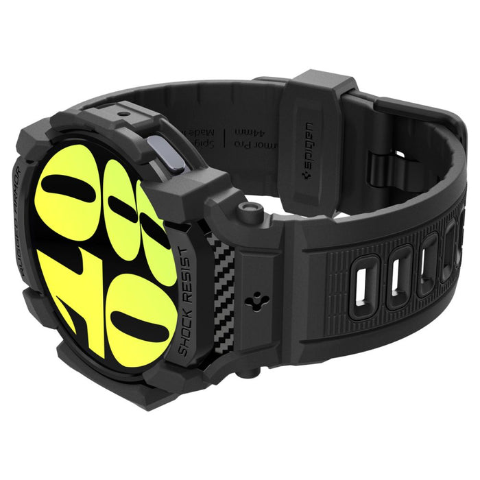 Spigen Rugged Armor Pro Case with Strap for Samsung Galaxy Watch 7 (40mm) - Black