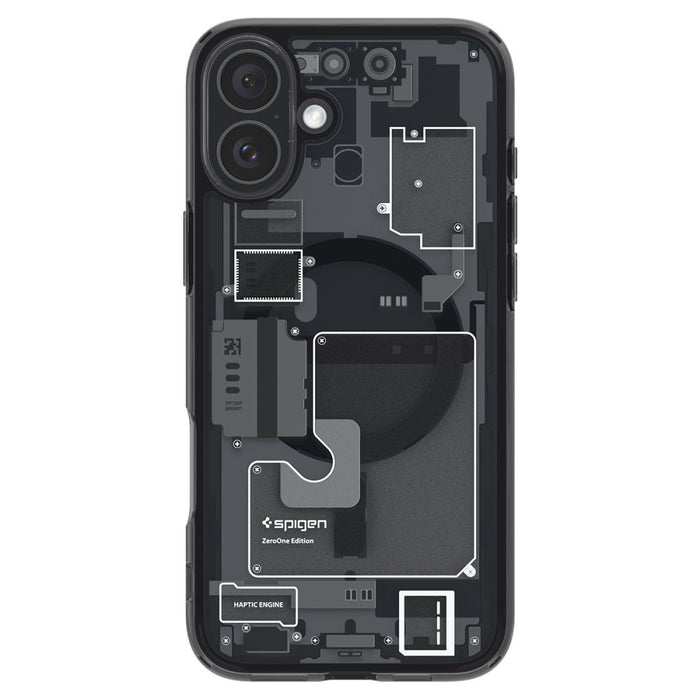 Spigen Ultra Hybrid MagSafe Zero One for iPhone 16 - Dark Gray
