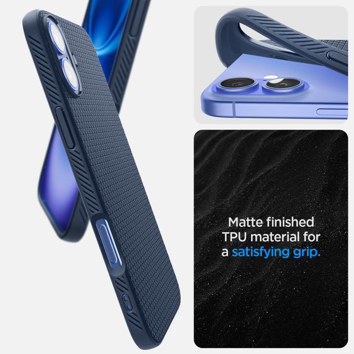 Spigen Liquid Air iPhone 16 Case - Blue