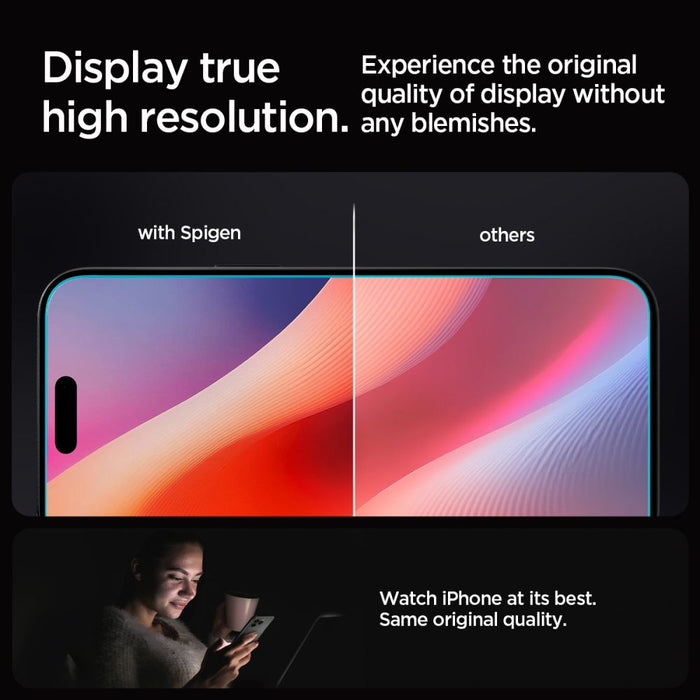 Spigen Glas.tR EZ Fit Tempered Glass for iPhone 16 Pro