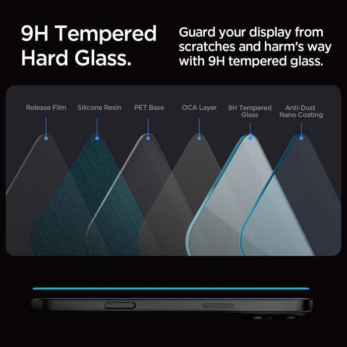 Spigen Glas.tR EZ Fit Tempered Glass for iPhone 16 Pro