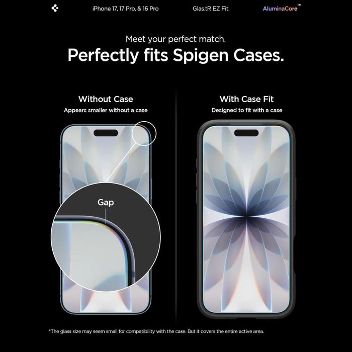 Spigen Glas.tR EZ Fit Privacy Tempered Glass for iPhone 16 Pro / 17 / 17 Pro - 2 pcs.