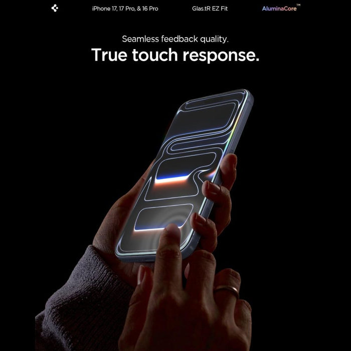 Spigen Glas.tR EZ Fit Tempered Glass for iPhone 16 Pro / 17 / 17 Pro - 2 pcs.