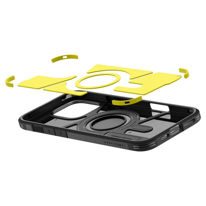 Spigen Tough Armor MagSafe Case with Stand for iPhone 16 Pro - Black