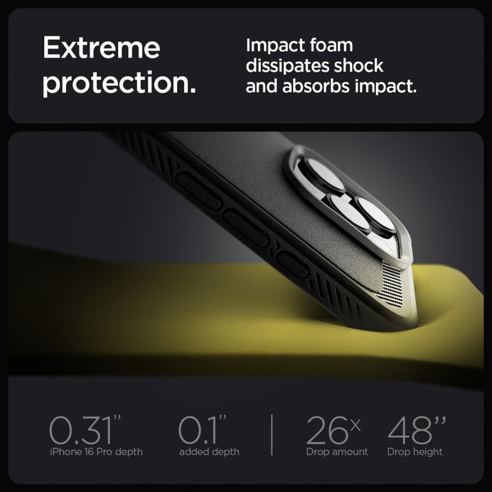 Spigen Rugged Armor MagSafe Case for iPhone 16 Pro Max - Black
