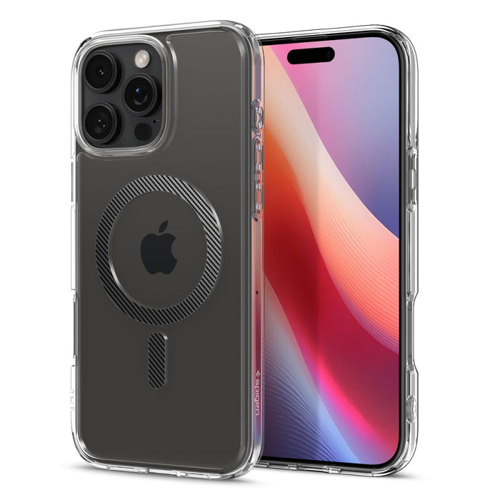 Spigen Ultra Hybrid Mag Case with MagSafe Carbon Fiber for iPhone 16 Pro Max - Dark Gray