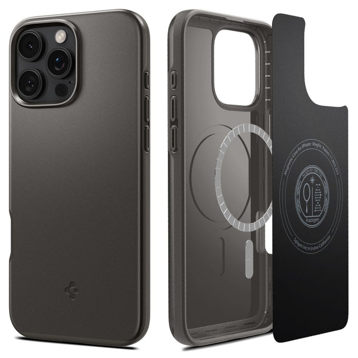 Spigen Thin Fit MagSafe case for iPhone 16 Pro Max - gunmetal