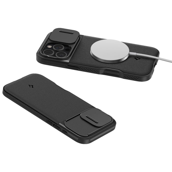 Spigen Optik Armor Mag Case with MagSafe for iPhone 16 Pro Max - Black