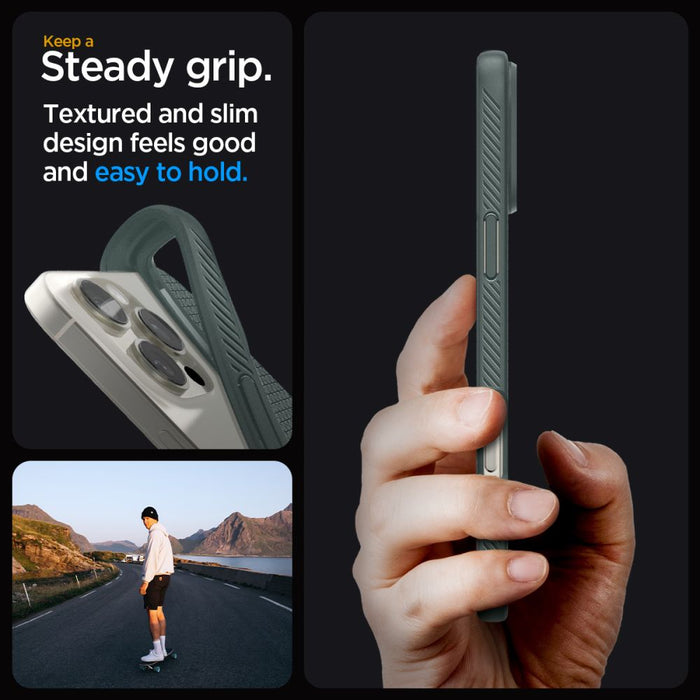 Spigen Liquid Air Case for iPhone 16 Pro Max - Green