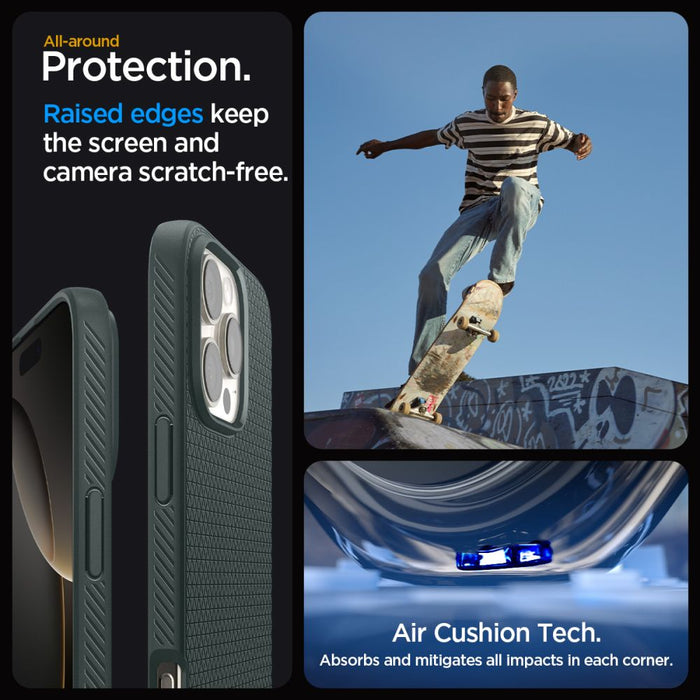 Spigen Liquid Air Case for iPhone 16 Pro Max - Green