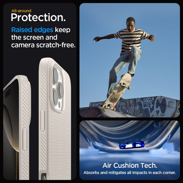 Spigen Liquid Air Case for iPhone 16 Pro Max - Titanium
