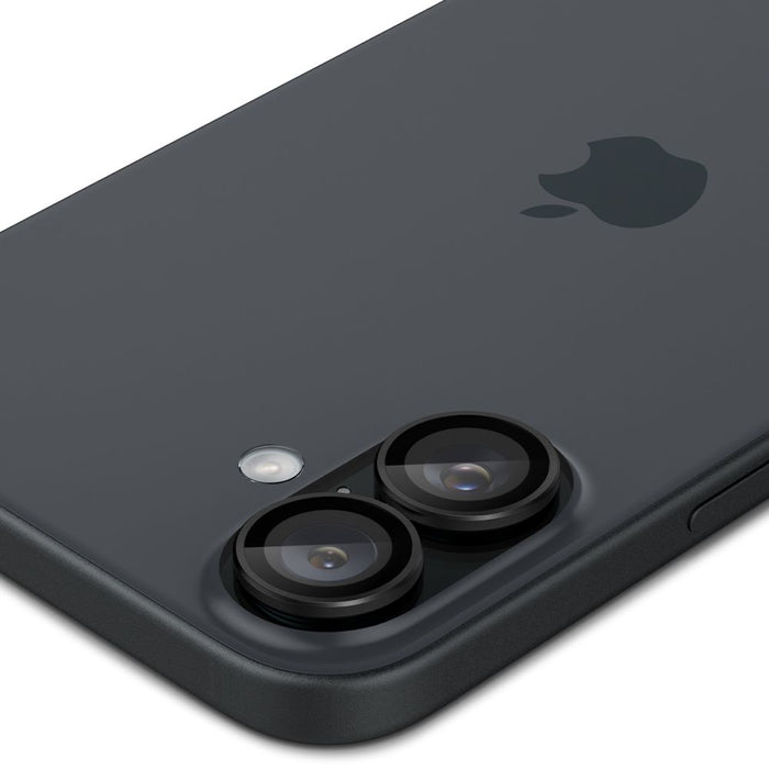 Spigen Glass tR EZ Fit Optik Pro Tempered Glass for iPhone 16 / 16 Plus / 17 Camera (2 pcs.) - Black