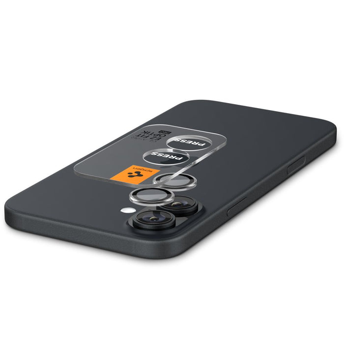 Spigen Glas.tR EZ Fit Optik Pro Tempered Glass for iPhone 16 / 16 Plus / 17 (2 pcs.)