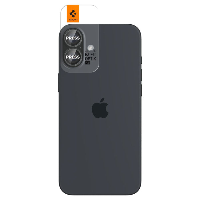 Spigen Glas.tR EZ Fit Optik Pro Tempered Glass for iPhone 16 / 16 Plus / 17 (2 pcs.)