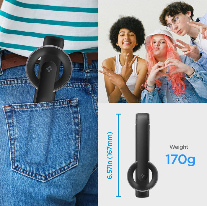 Selfie stick Spigen S571W MagSafe Bluetooth with tripod - black