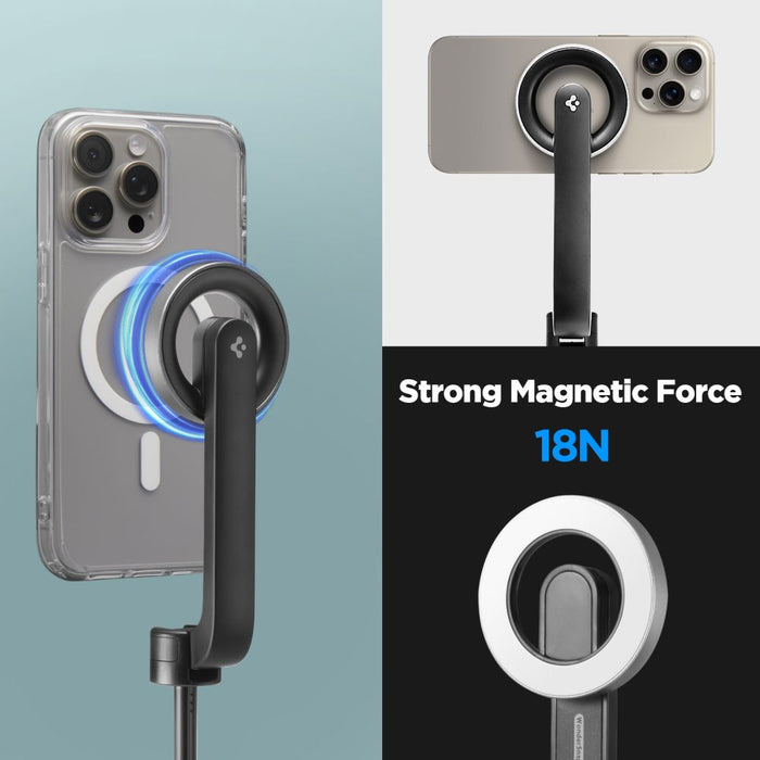 Selfie stick Spigen S580W MagSafe Bluetooth with tripod - black