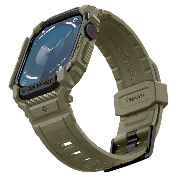 Spigen Rugged Armor ”Pro” Strap for Apple Watch 10 (46MM) - Green