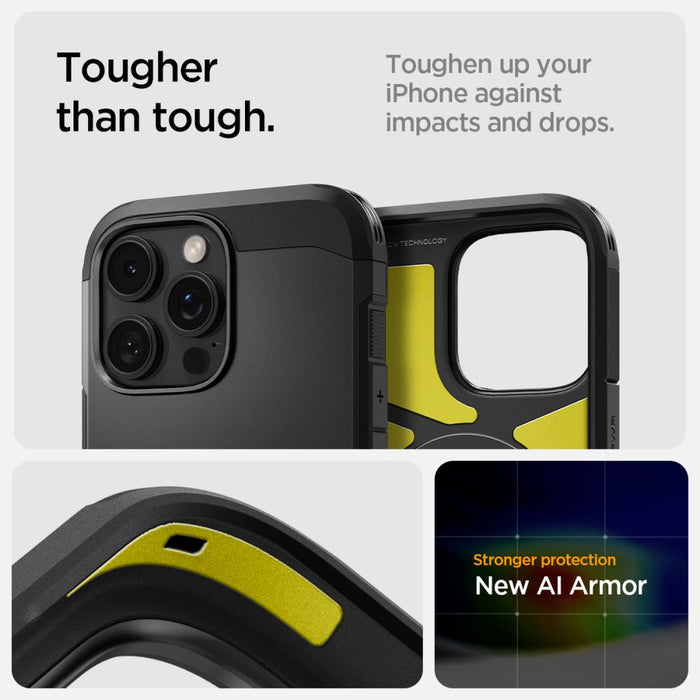 Spigen Tough Armor "T" MagSafe case for iPhone 16 Pro - black