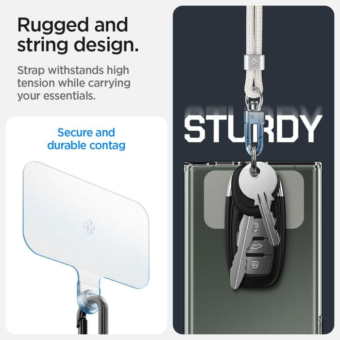Spigen Universal Set Lanyard and Pendant - White