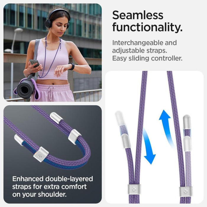 Spigen Universal Set Lanyard and Pendant - Purple