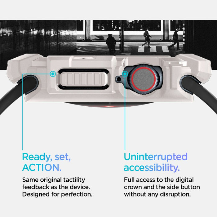 Spigen Rugged Armor Strap for Apple Watch 10 46mm - Beige