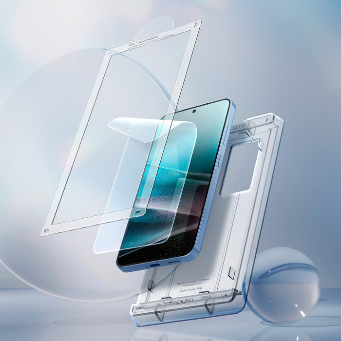 Spigen ELITE SHIELD EZ FIT Hybrid Glass for Samsung Galaxy S25+ - Transparent