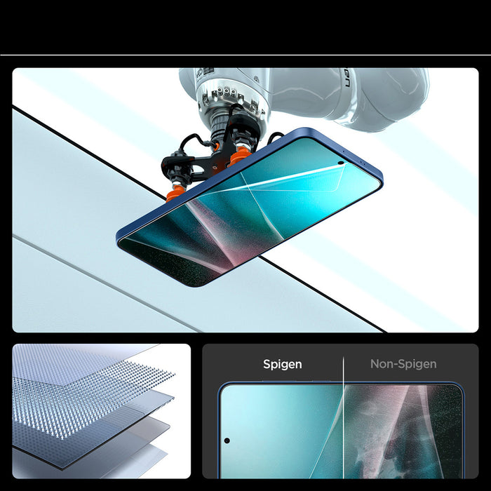 Spigen ELITE SHIELD EZ FIT Hybrid Glass for Samsung Galaxy S25+ - Transparent