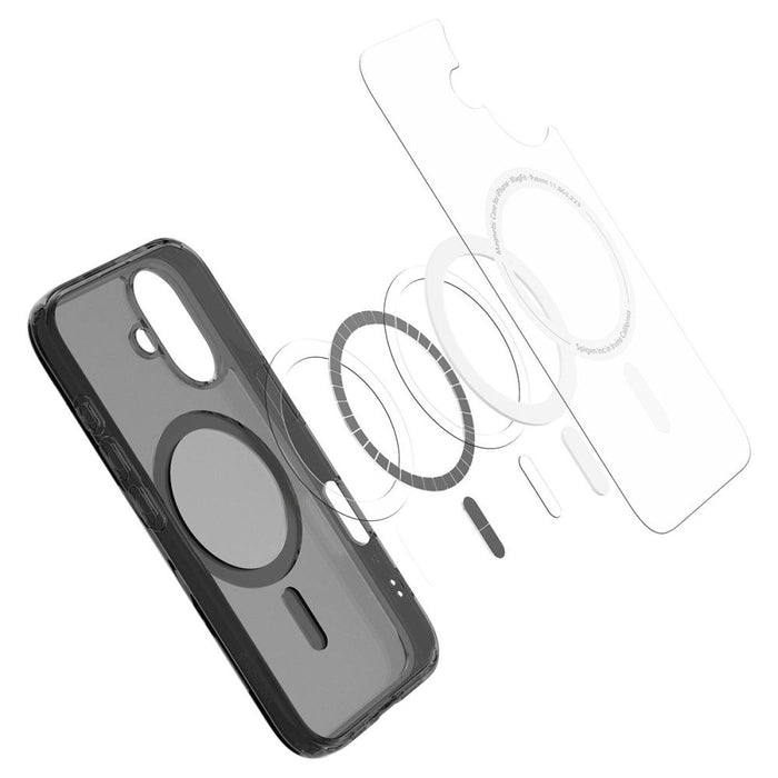 Spigen Ultra Hybrid "T" MagSafe iPhone 16e Case - Translucent Black