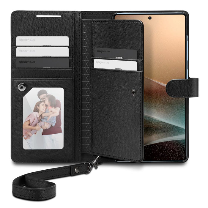 Spigen Wallet "S" Case for Samsung Galaxy S25 Ultra - Black