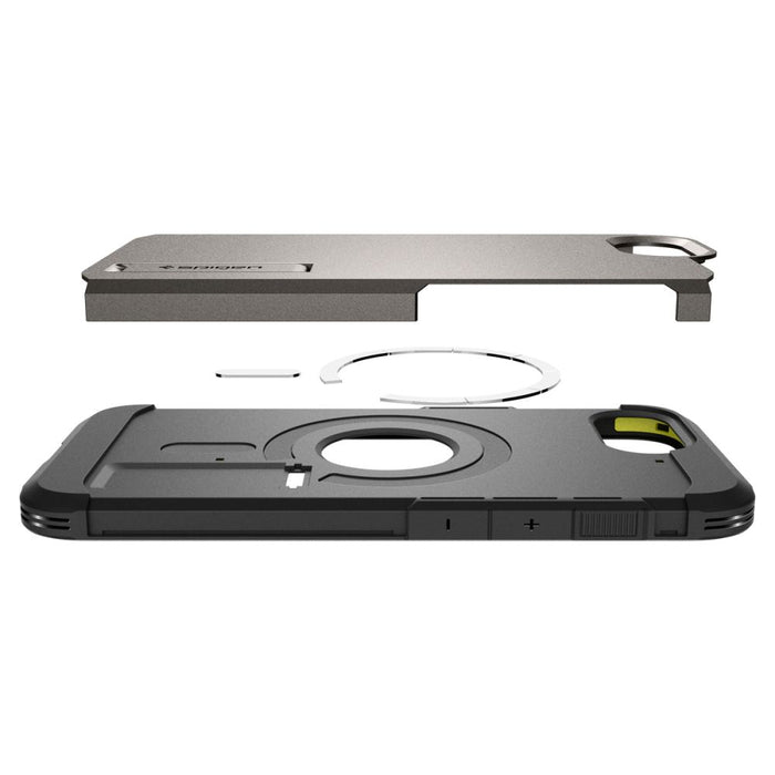 Spigen Tough Armor Case with MagSafe for iPhone 16e / 17e with Stand - Gray