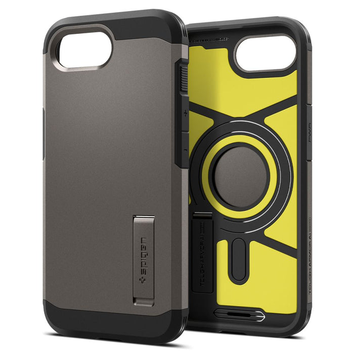 Spigen Tough Armor Case with MagSafe for iPhone 16e / 17e with Stand - Gray