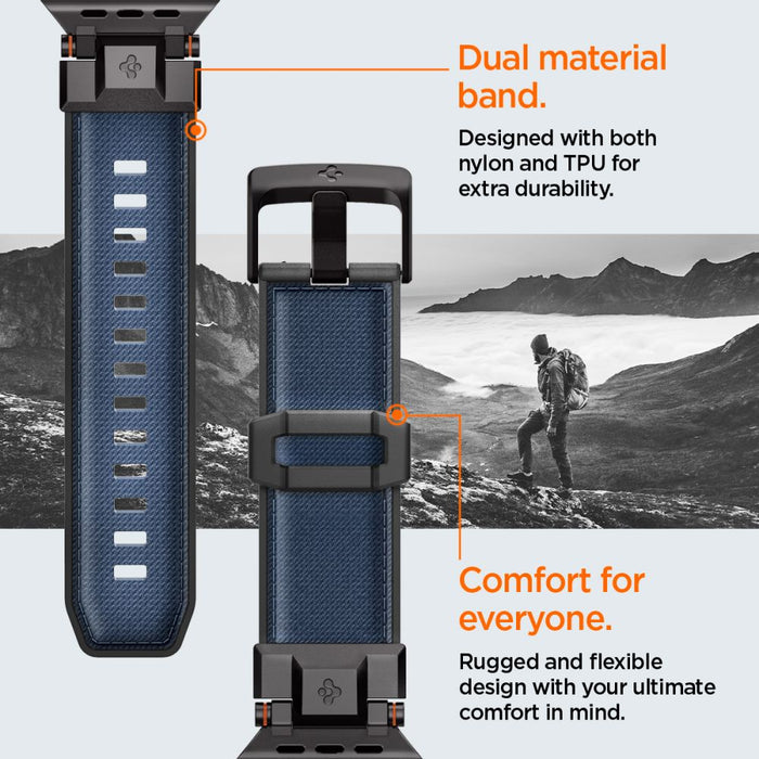Spigen DuraPro Armor Strap for Apple Watch 44 / 45 / 46 / 49 mm - Navy Blue