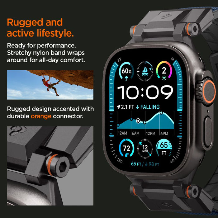 Spigen DuraPro Armor Strap for Apple Watch 44 / 45 / 46 / 49 mm - Navy Blue