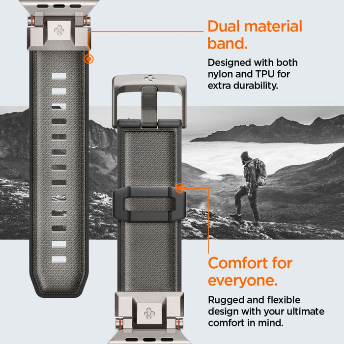 Spigen DuraPro Armor Strap for Apple Watch 44 / 45 / 46 / 49 mm - Gray