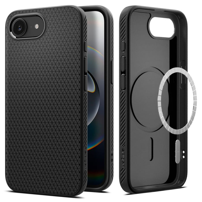 Spigen Liquid Air Mag MagSafe Case for iPhone 16e / 17e - Matte Black