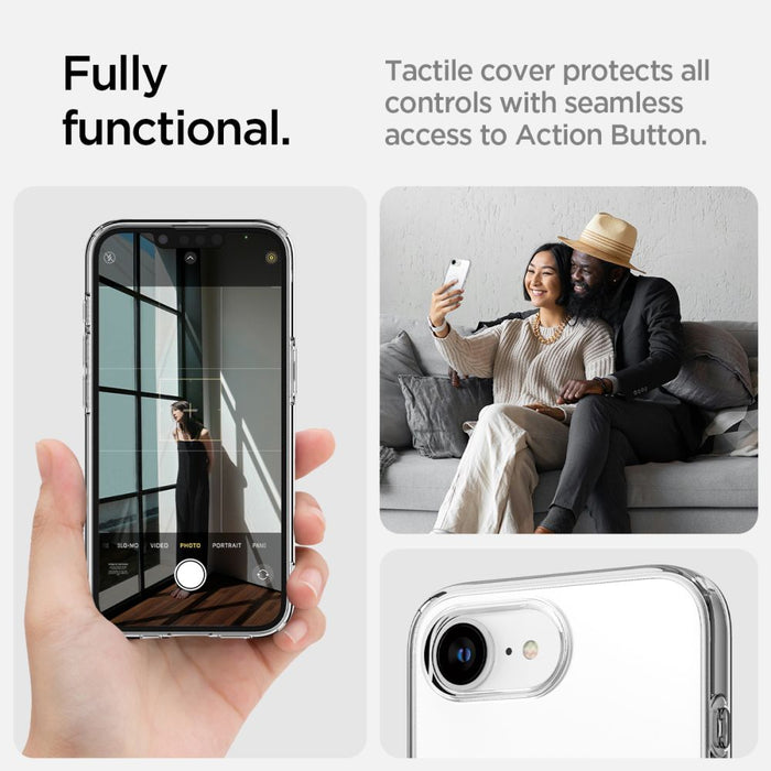 Spigen Liquid Crystal Mag MagSafe Case for iPhone 16e / 17e - Transparent