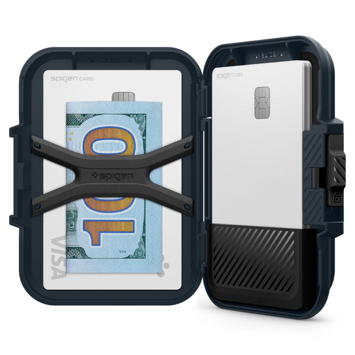 Spigen Lock Fit MagSafe Card Case - Navy Blue