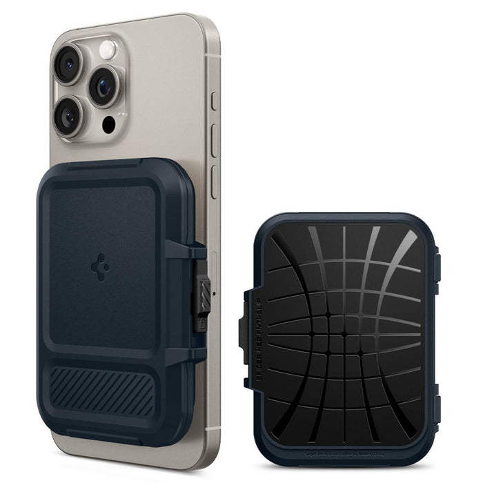 Spigen Lock Fit MagSafe Card Case - Navy Blue