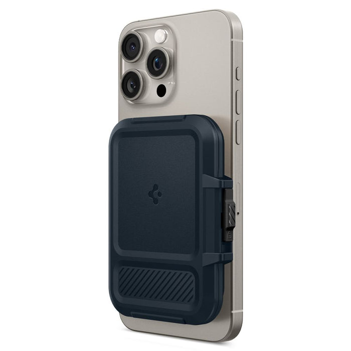 Spigen Lock Fit MagSafe Card Case - Navy Blue