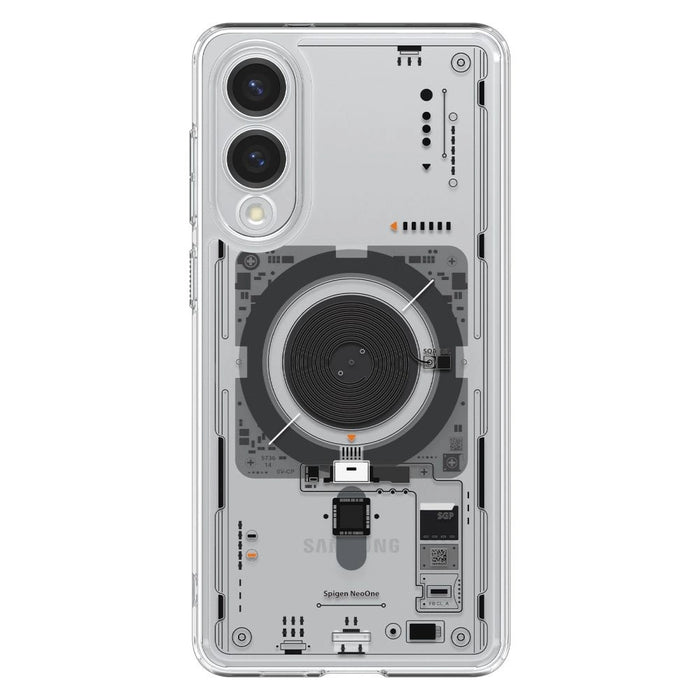 Spigen Ultra Hybrid Mag Case with MagSafe for Samsung Galaxy S25 Edge with Print - Transparent