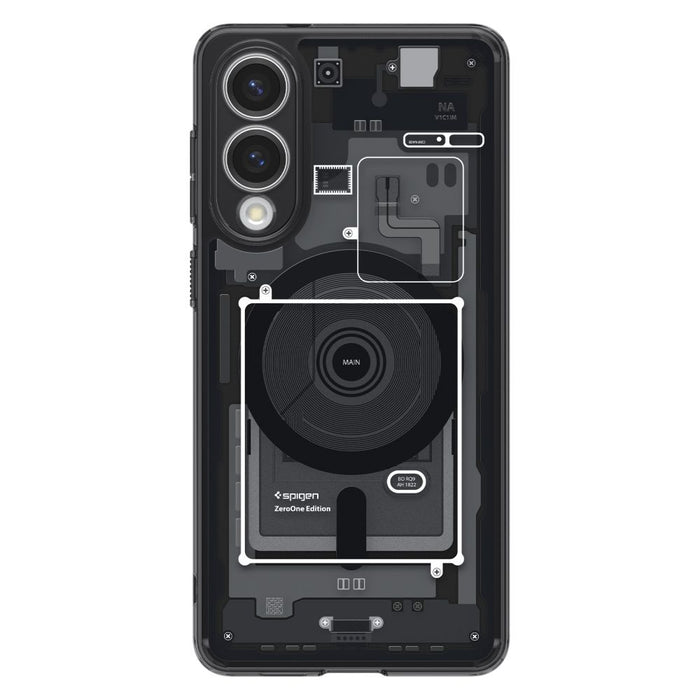 Spigen Ultra Hybrid Mag Case with MagSafe for Samsung Galaxy S25 Edge with Print - Black